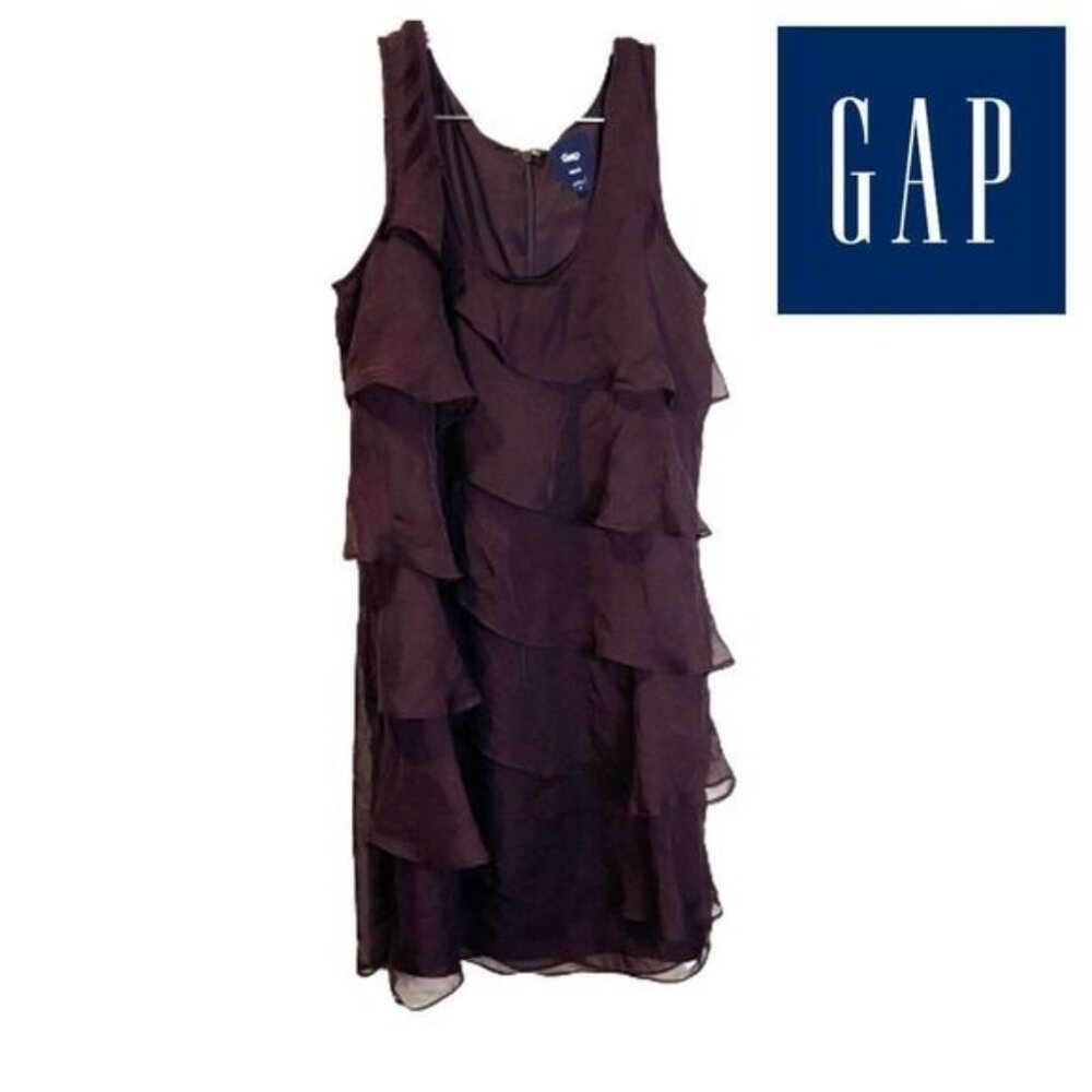 GAP Women's Scoop Neckline Tiered‎ Sleeveless Dress